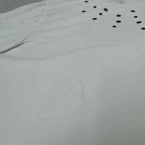 Liz & Me Sport Women’s White Short Sleeve Shirt with Grommet Accents – Size 3X - Picture 10 of 10